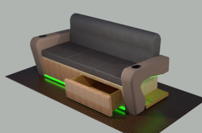 Furniture CAD render